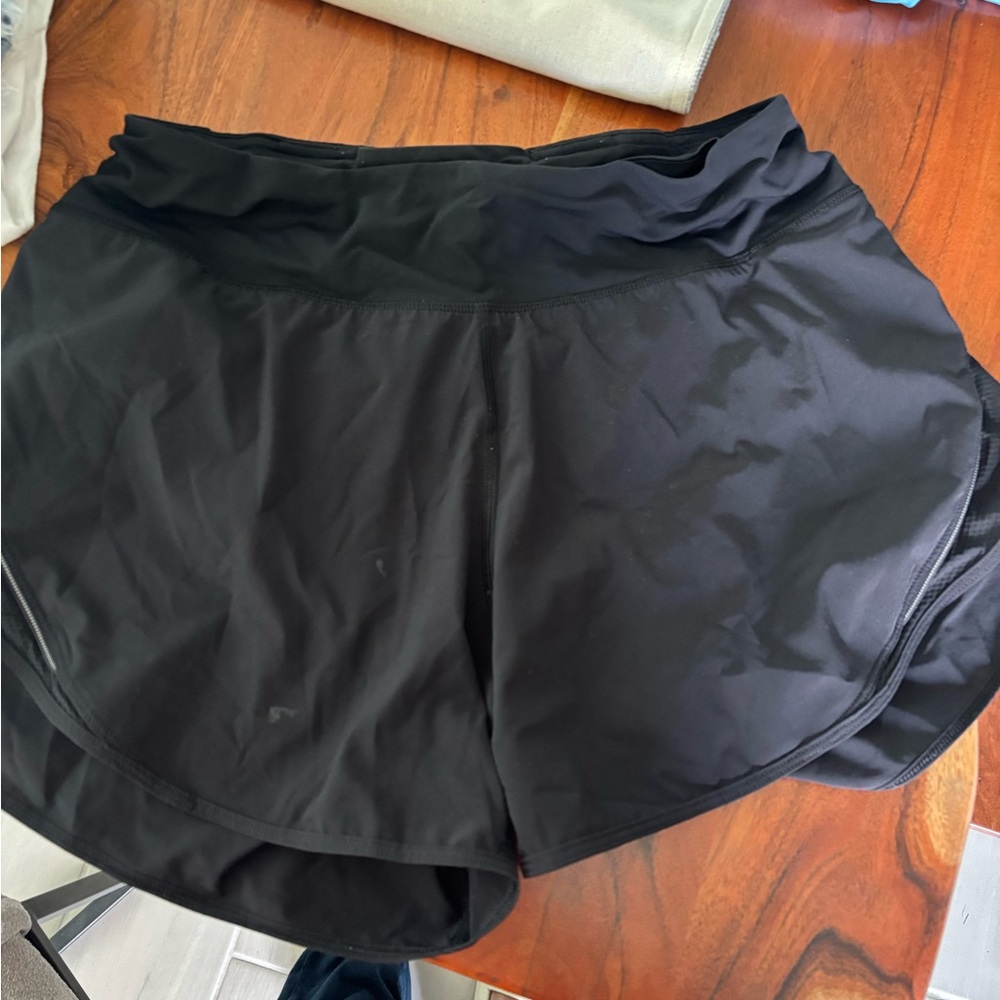 Lululemon Athletica Black Athletic Shorts Lightweight Performance